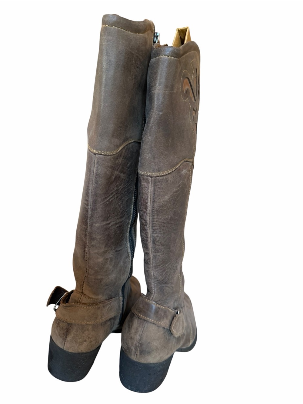 Born Montana Hand-Finished High-Quality Distressed Leather Riding Boots - Picture 7 of 10